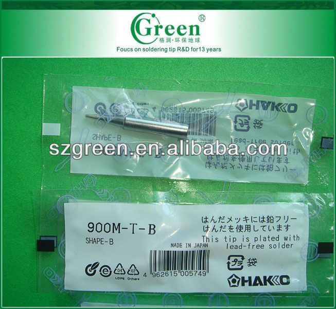 GREEN 900M-T-B hakko solder iron tips