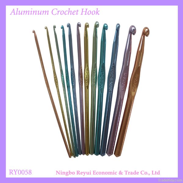 6 inch Aluminum Crochet Hook