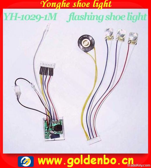 with 3 kinds music led shoe light YH-1029-1M