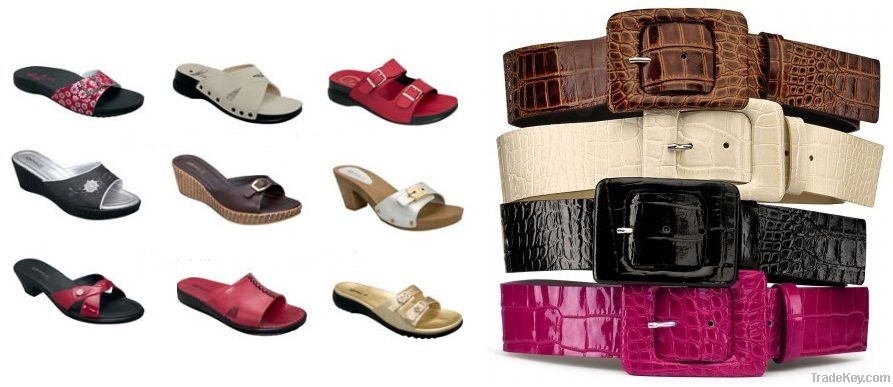 Artificial Slippers & Belts Leather