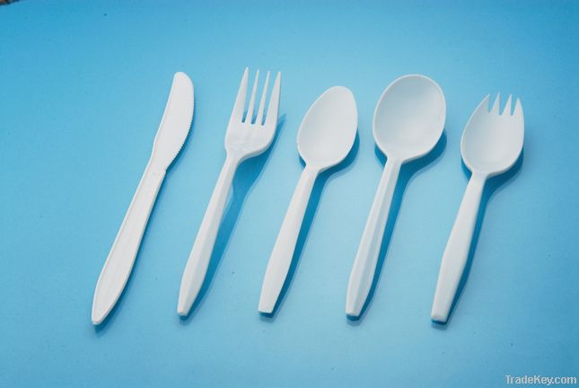 Plastic Fork, Knife and Spoon