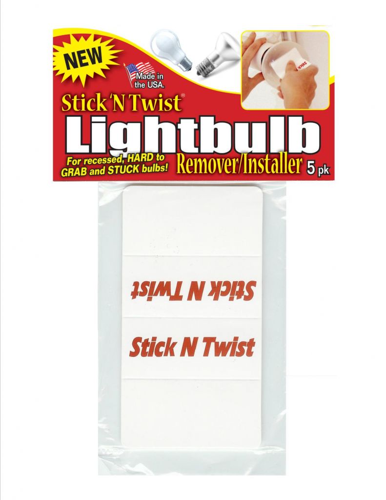 Stick 'N Twist light bulb changer package of 5