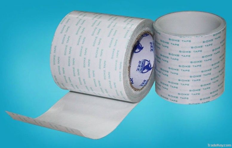 Double sided adhesive tissue tape