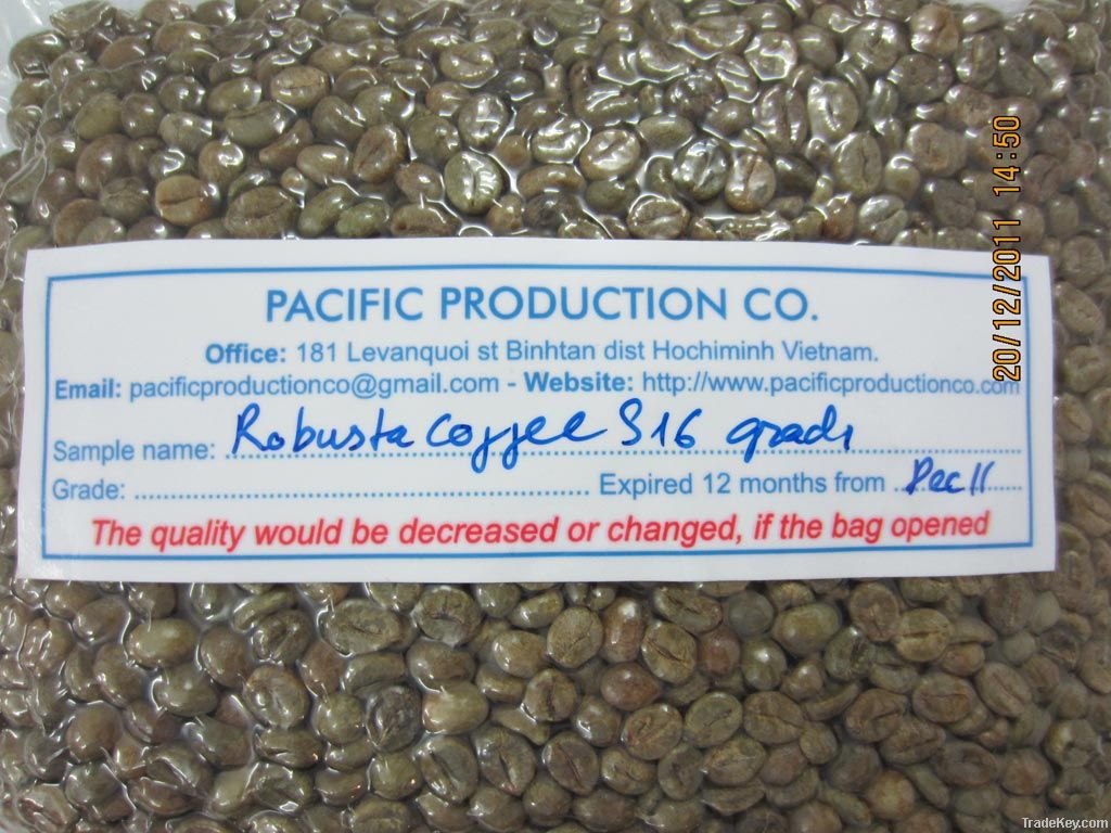 Sell Robusta coffee grade A, s16, s18 roasted and green from Vietnam