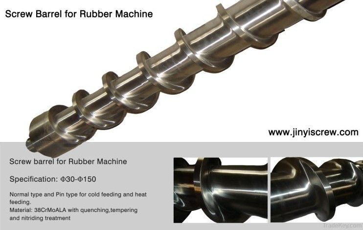 Jinyi screw and barrels for Rubber processing machine