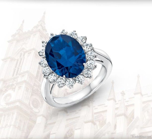 YCR1409-2  Princess gemstone ring