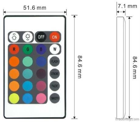 24-keys IR/RF RGB LED controller