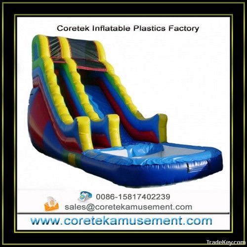 plastic inflatable slide outdoor games