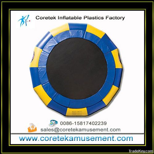 inflatable plastic water trampoline outdoor games