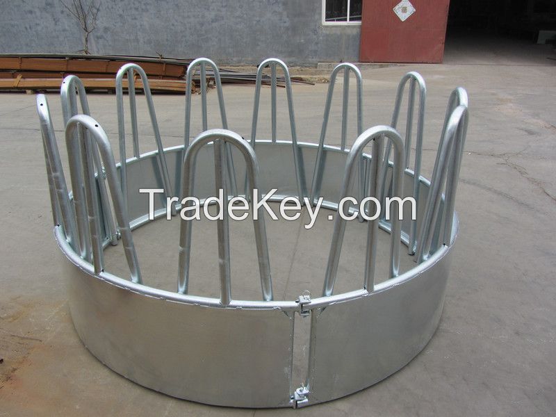 good quality round steel feeder for cattle, sheep or horse
