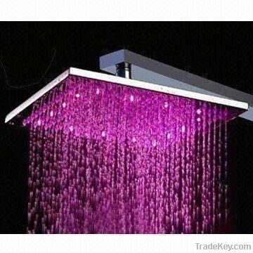 LED shower head, shower head, overhead shower; square shower head