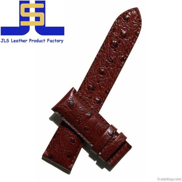 2012 new fashion ostrich skin pattern leather watch band