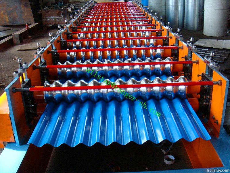 corrugated roof sheet roll forming machine