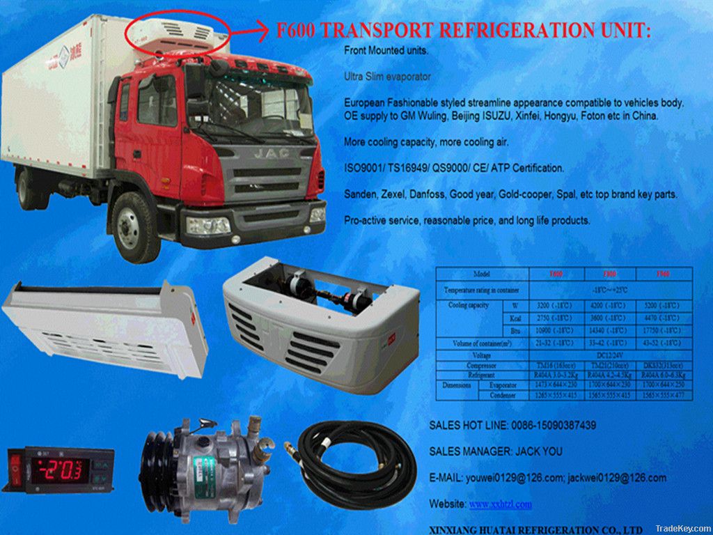 HOT SALES - F-600 Truck Refrigeration System