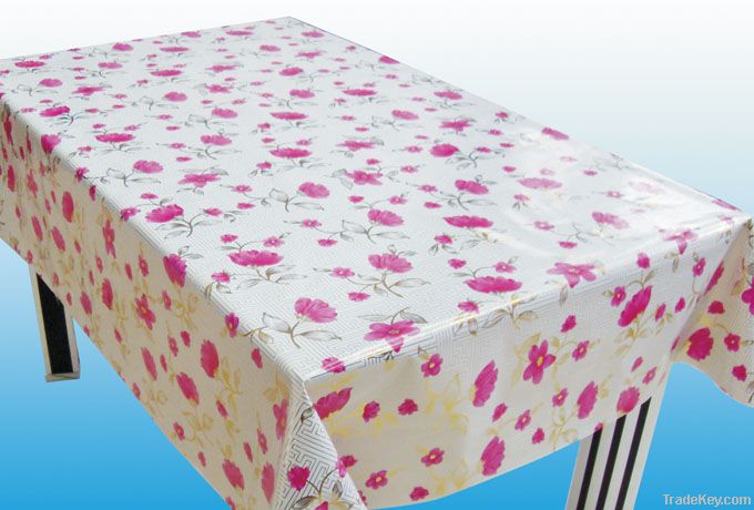 2012 new tablecloth, with nonwoven backing