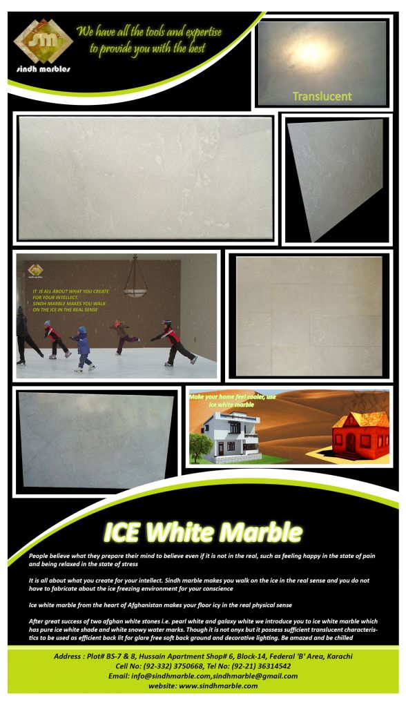 Ice White Marble