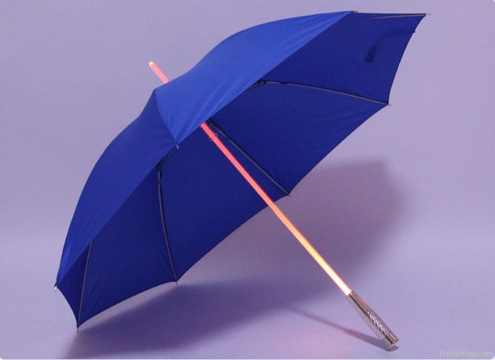 Led Straight Umbrella With Led Torch handle Umbrella