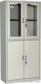 metal filing cabinets with glass sliding door