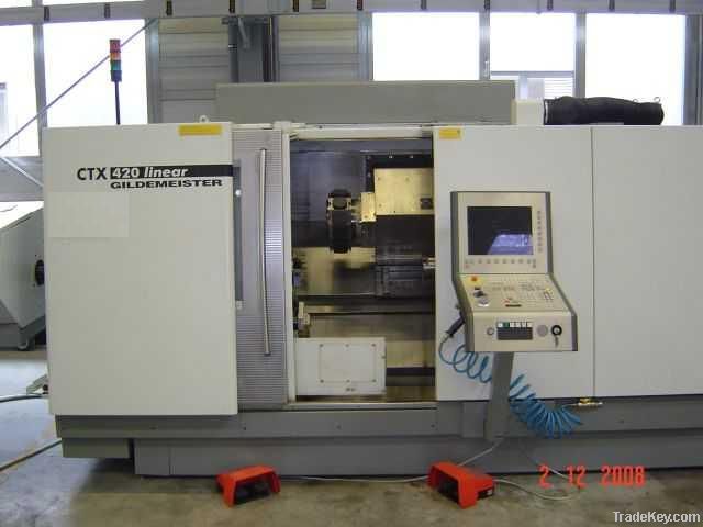 2 Axes Universal Turning Machine with liniar drive in X-axis, tool dri