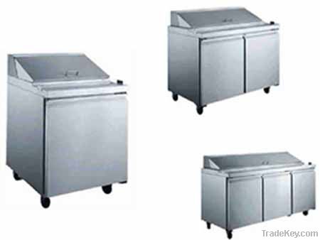 One, Two and Three Doors Mega-Top Sandwich/Salad Prep Table