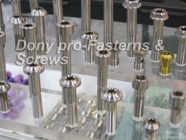 Titanium fasteners for Motorcycle, Bicycle, Auto