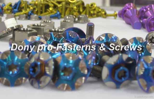 Titanium fasteners for Motorcycle, Bicycle, Auto