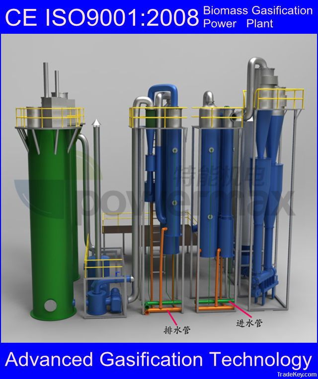 Biomass gasification power plant equipment