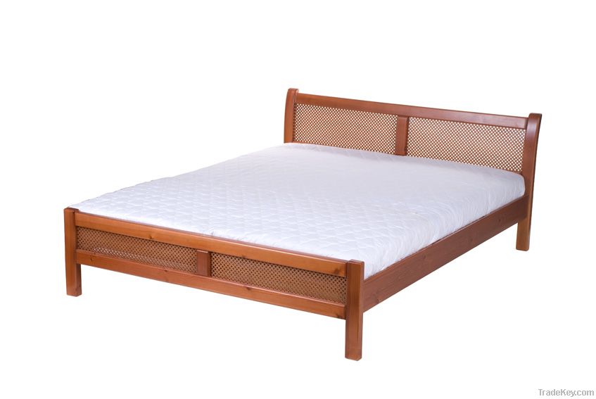 Perfect - solid hard wood bed (beech, pine)