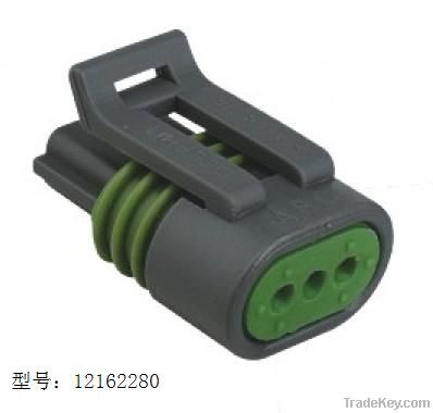 3pin black female car connector