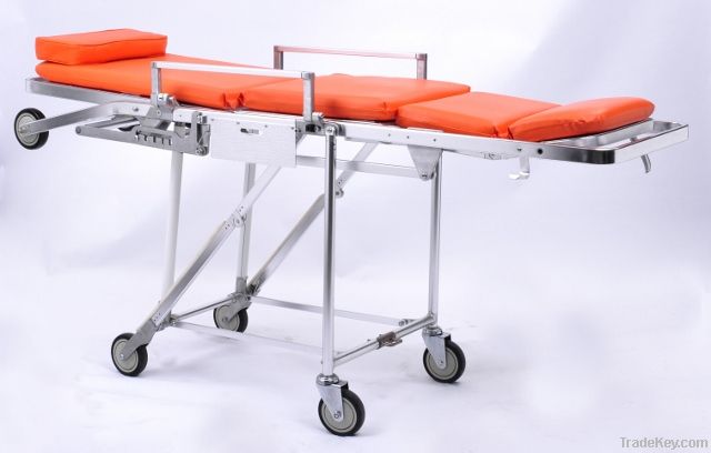 Medical Emergency aluminum alloy Automatic Loading Ambulance Stretcher