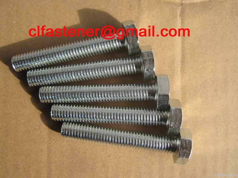 DIN933 GR4.8 G.I HEX BOLT