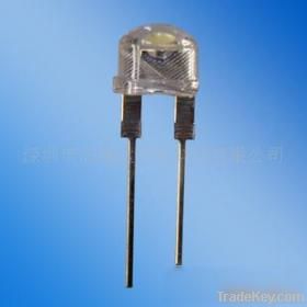 8mm 0.75W high power strawhat, white led