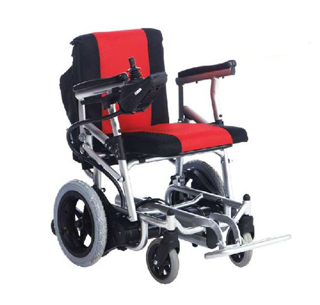 Aluminum frame folding ultra light electric wheelchairs Lithium battery power wheel chair NW 21kg Mobility Scooters
