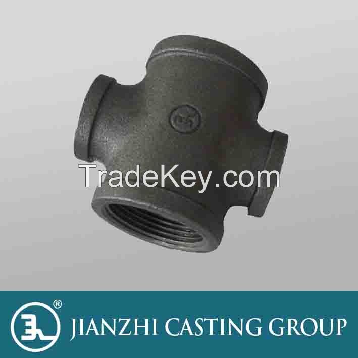 Black banded malleable iron pipe fittings AS Per Bs143