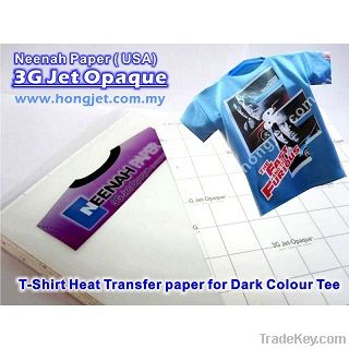 Neenah 3G Jet Opaque -Dark Fabric Heat Transfer Paper