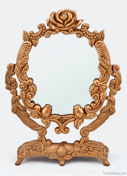 Metal cosmetic mirror