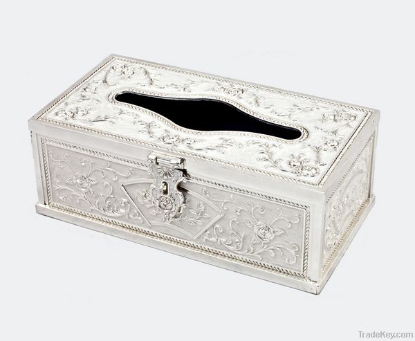 Metal tissue box paper box home decoration