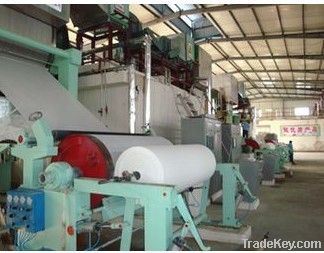 High speed toilet paper making machine.