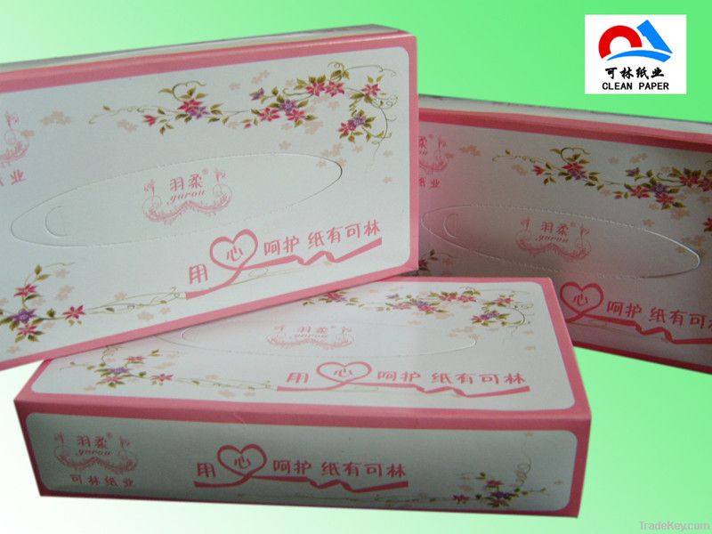 Non-wood fiber Vingin Facial Tissue