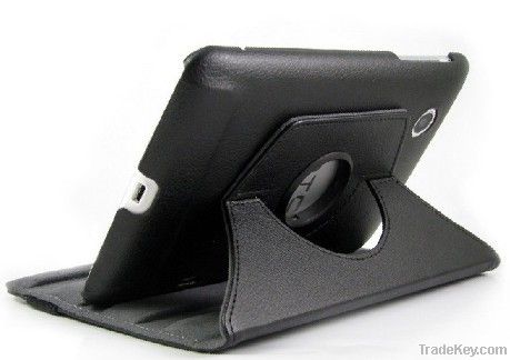 leather PU case rotate 360 degree for ipad3