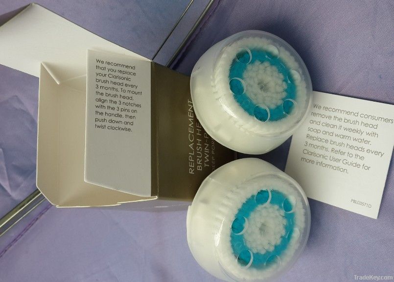 Deep pore twins pack for Mia replacement brush head