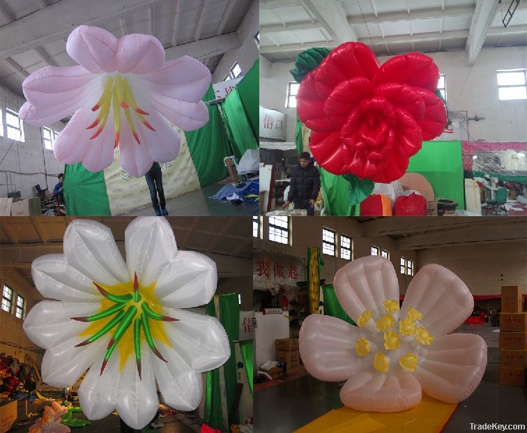 wedding decoration with led inflatable flower