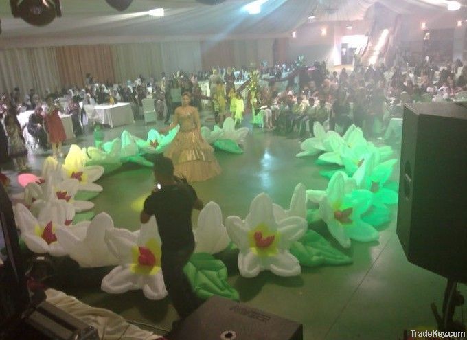 led inflatable flower for wedding decoration
