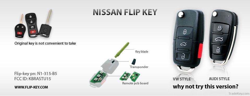 nissan flip keys