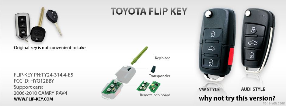 toyota flip key