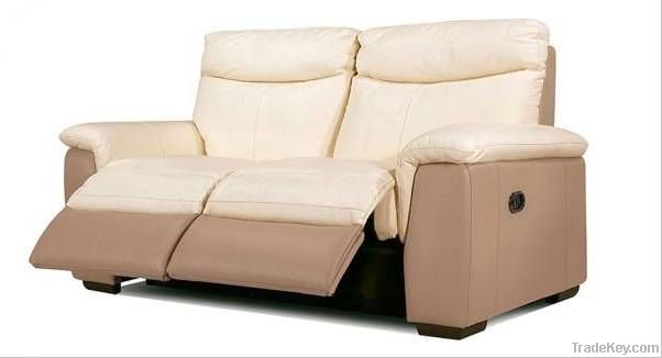 Modern leather recliner sofa for living room