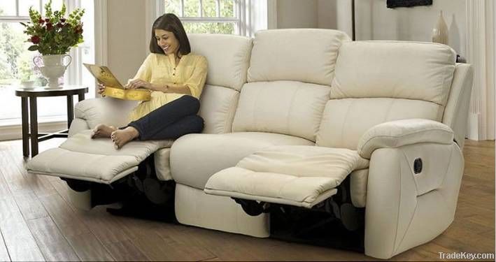 Modern leather recliner sofa(1+2+3) YR2053