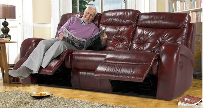 Living room furniture modern leather recliner sofa YR2060