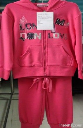 Girl's Clothing Knitted Jogging/Sport Set