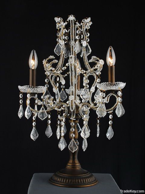 2012  Bronz Candel Crystal Table Lamp